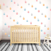 Cute Cupcakes Pattern Wall Decal on wall
