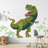 T-rex Dinosaur Wall Decal on wall