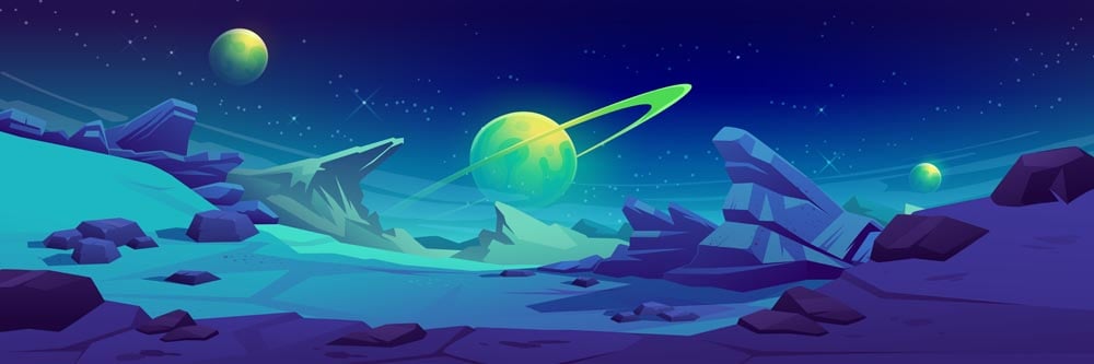 Alien Planet Wall Mural