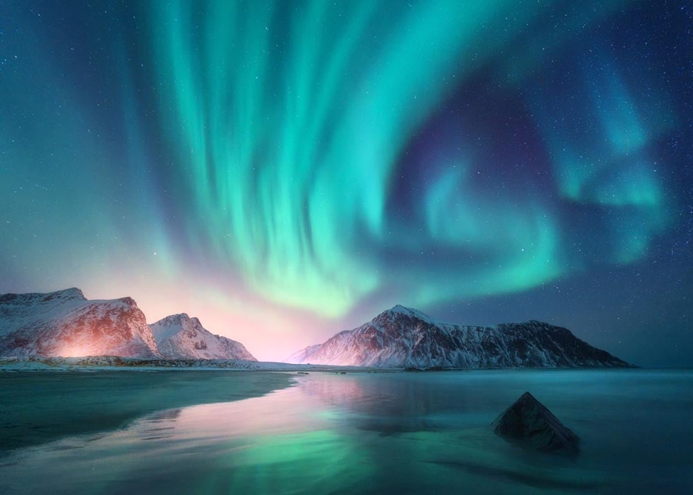 Artic Skyline Wall Mural