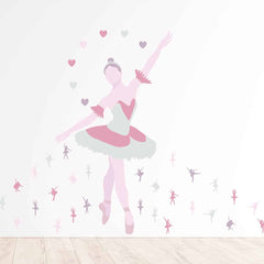 Ballerina Wall Decal on wall