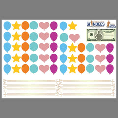 Balloon Pattern Wall Decal print layout