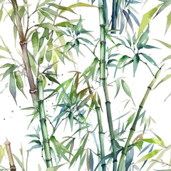 Bamboo Illustration Wall Mural