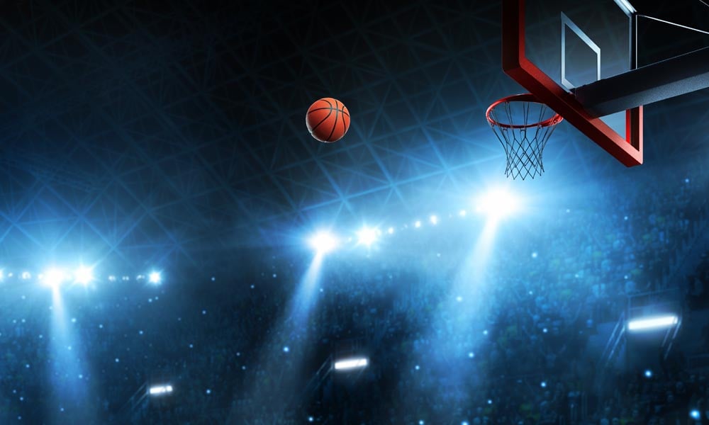 Basketball Shot Wall Mural