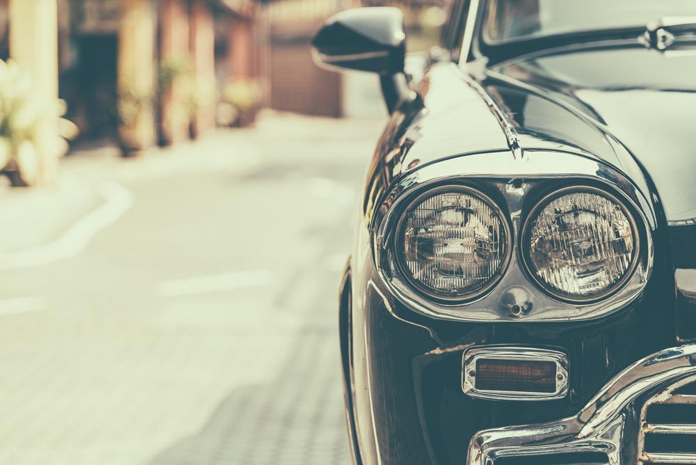 Car Headlight Wall Mural