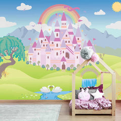 Castle Wall Mural on wall