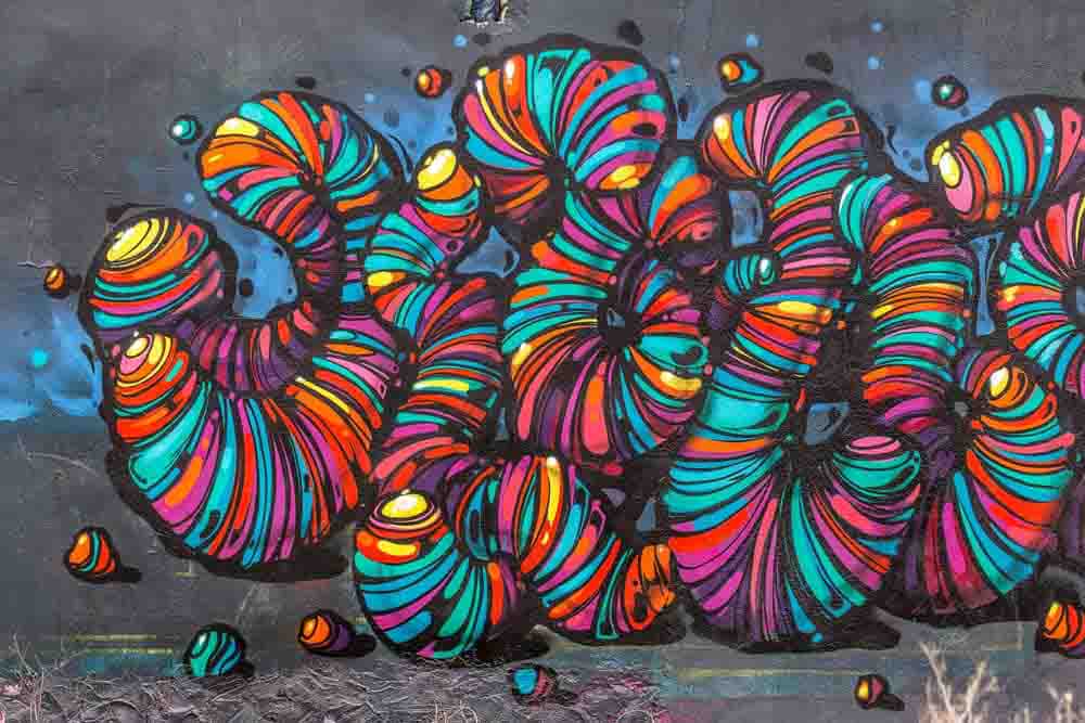 Colorful Graffiti Wall Mural