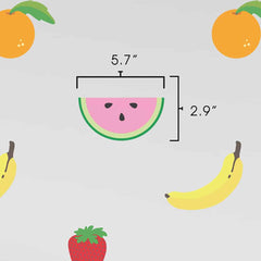 Cute Fruit Pattern Wall Decal dimensions