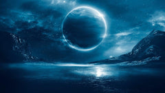 Futuristic Space Scene Wall Mural