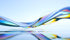 Glass Ribbon Wall Mural