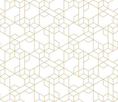 Gold Geometric Wall Mural