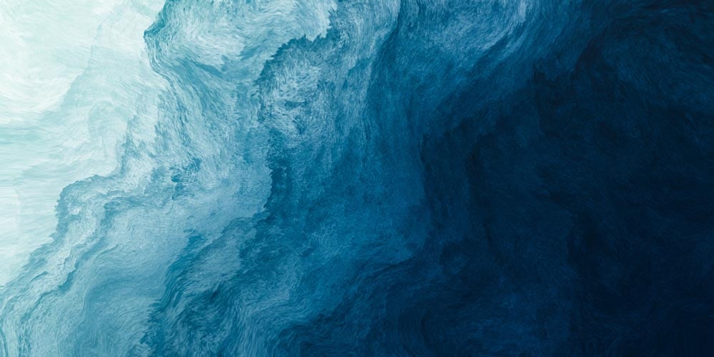 Gradient Wave Wall Mural