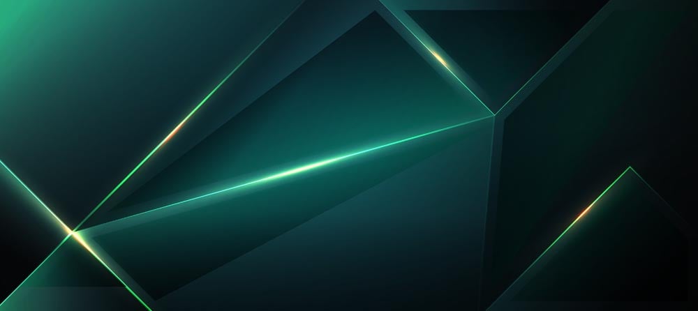 Green Prismatic Wall Mural