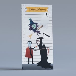 Halloween Police Line Up Photo Backdrop