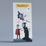 Halloween Police Line Up Photo Backdrop