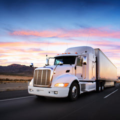 Highway Semi-Truck Wall Mural