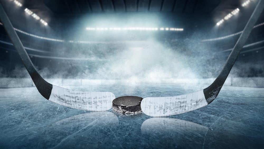 Hockey Faceoff Wall Mural