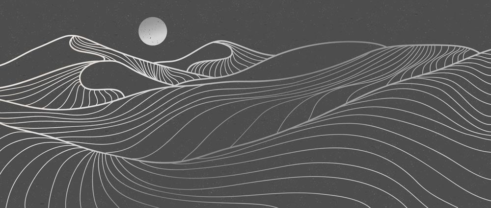 Lines Landscape Wall Mural