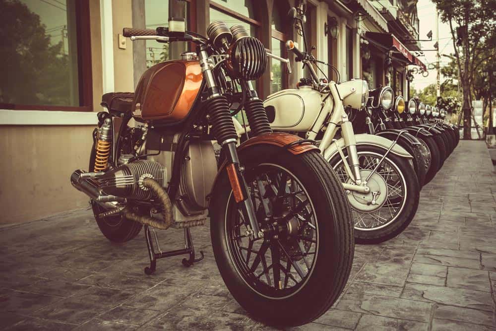 Motorbike Line Wall Decal