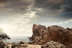 Mountain Beach Wall Mural