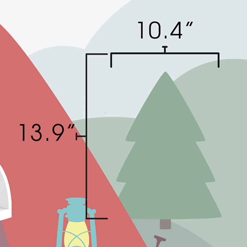 Mountain Range Wall Mural dimensions
