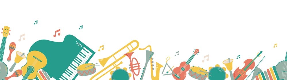 Musical Instruments Wall Mural