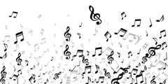 Musical Notes Wall Mural