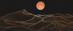 Orange Dunes Wall Mural