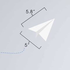 Paper Airplanes Wall Decal dimensions