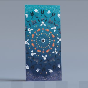 Halloween Party Narrow Photo Backdrop Standee