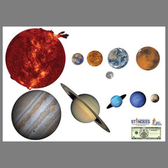 Solar System Photo Wall Decal print layout