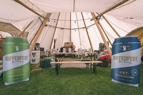 Examples of branded brewery cutouts