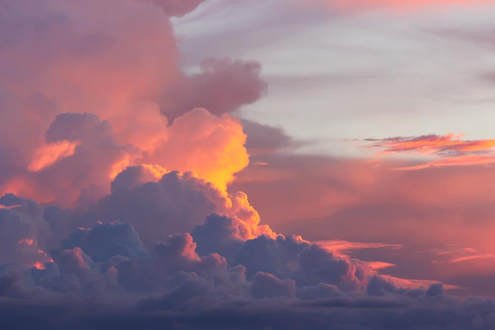 Sunset Clouds Wall Mural
