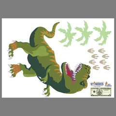 T-rex Dinosaur Wall Decal print layout