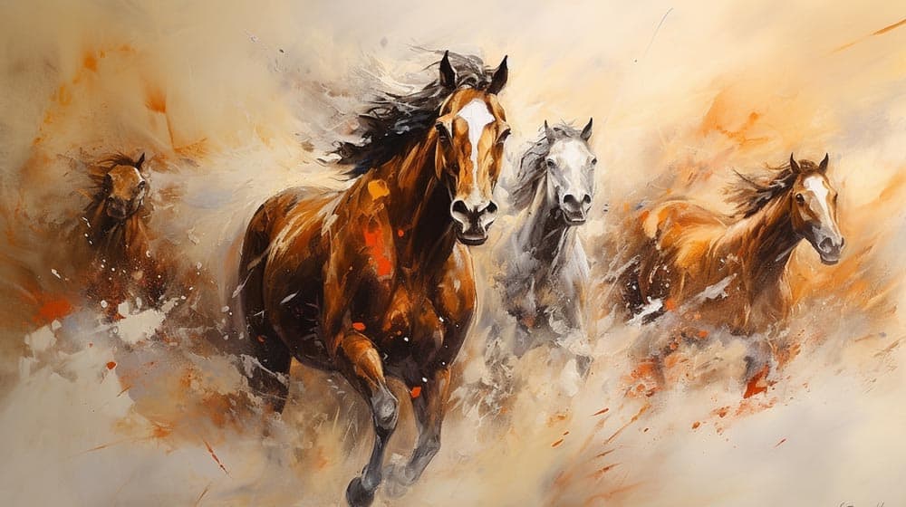 Wild Horses Wall Mural